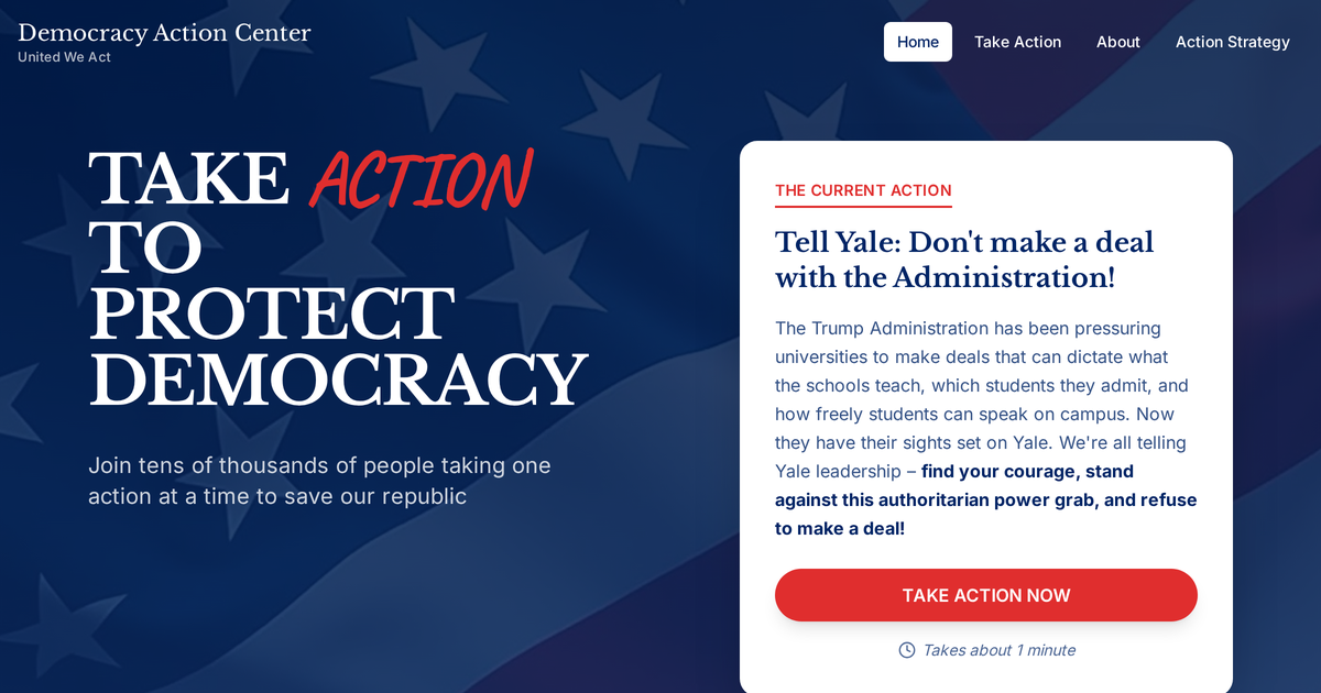 Democracy Action Center - Take Action to Protect Democracy
